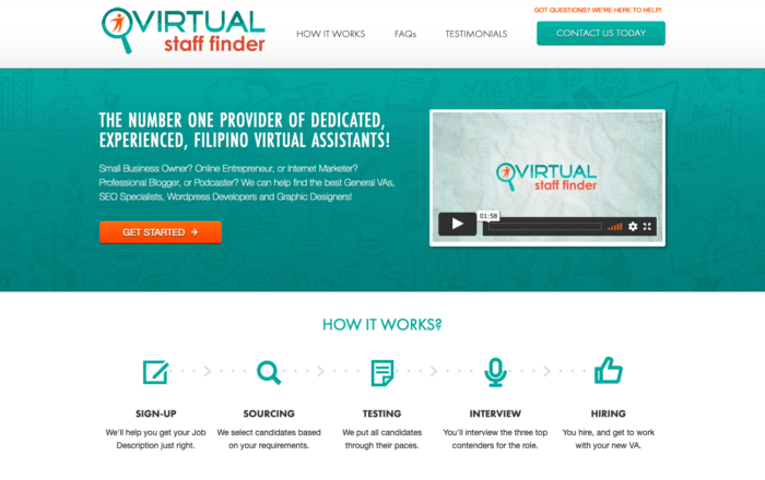 Virtual staff finder