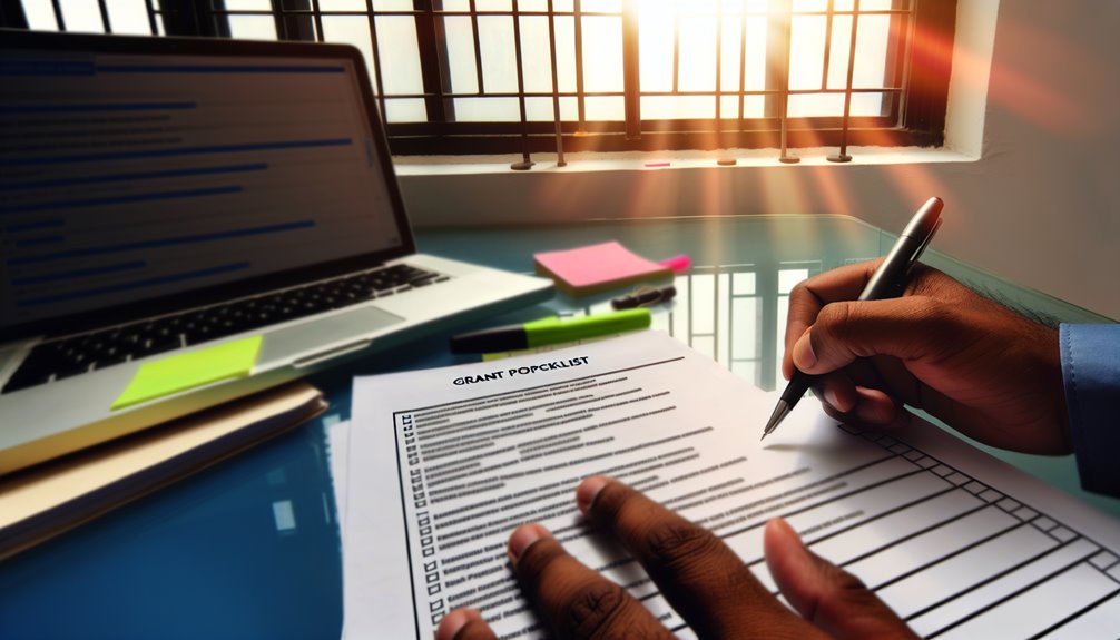 johdonmukainen tarkistuslista varmistaa rahoituksen