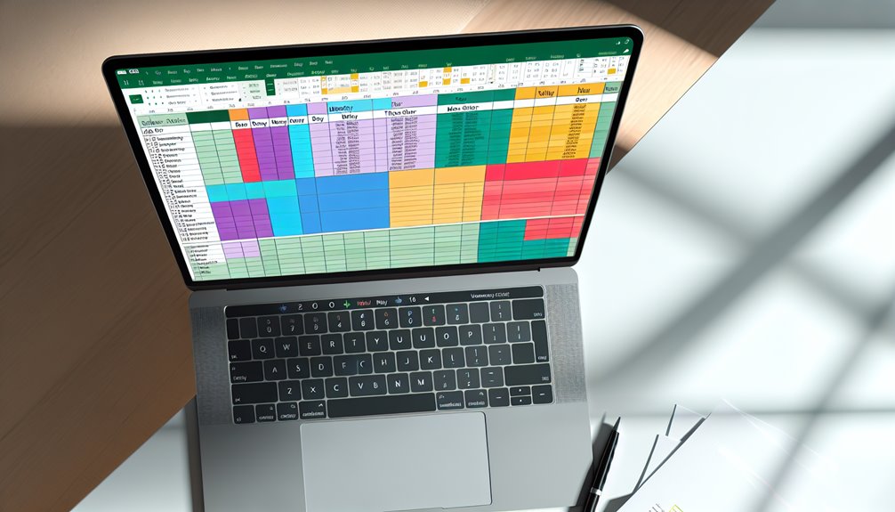 räätälöity vuosikalenterin asettelu