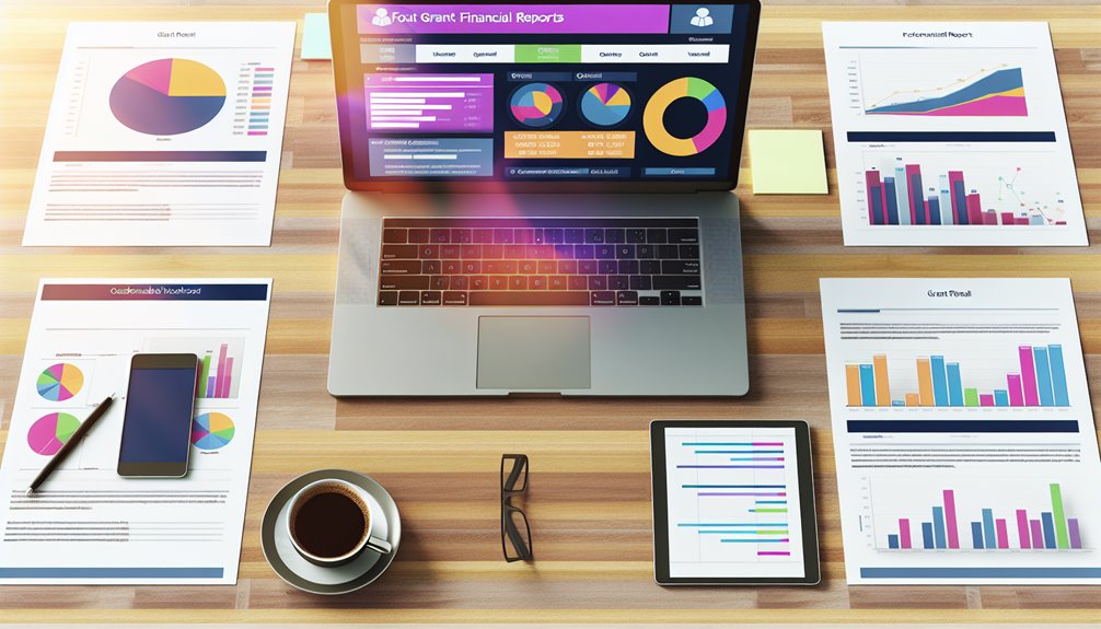 muokattavat apurahojen talousraportit