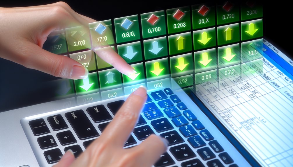 Excel nuolilla pikanäppäimillä