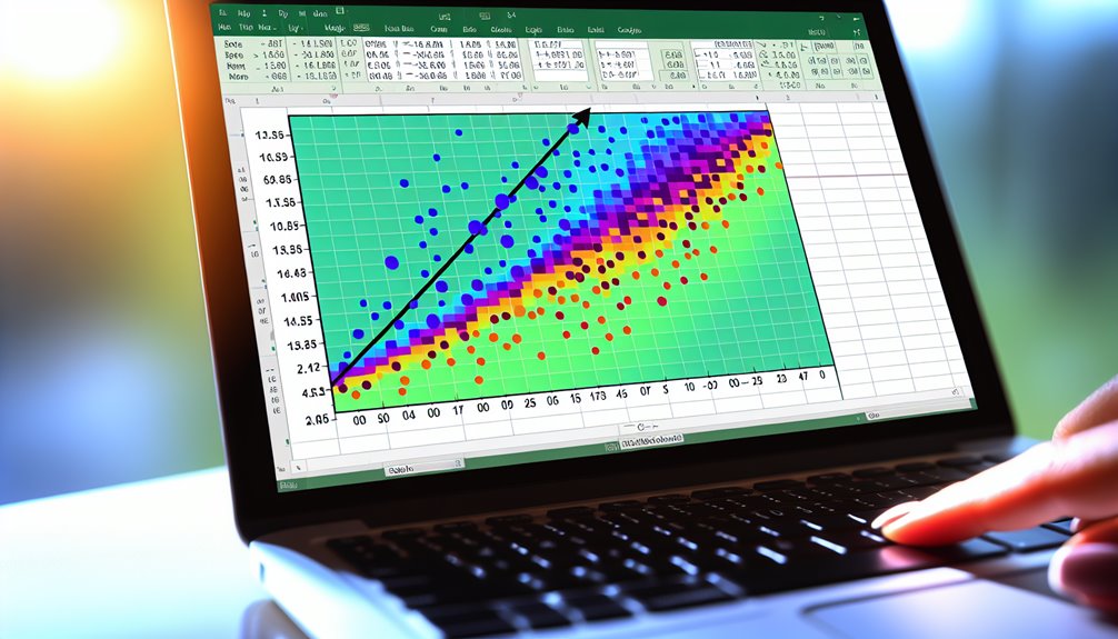 excel-hajontakaavio trendiviiva