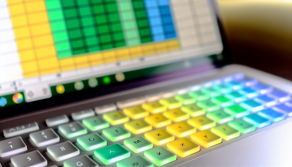 näppäimistön täyttöväri työnkulku