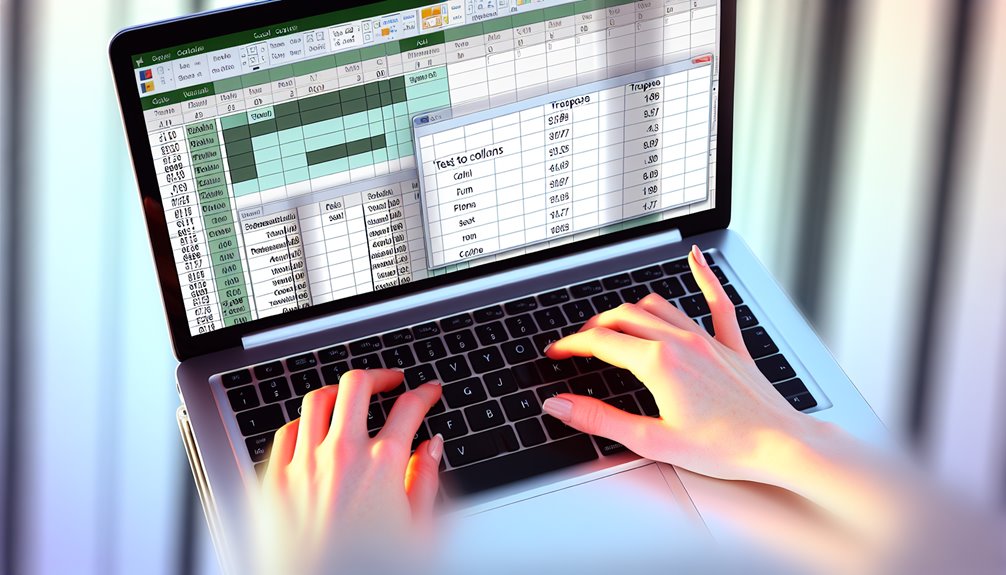 manuaalinen teksti sarakkeisiin kääntömenetelmä