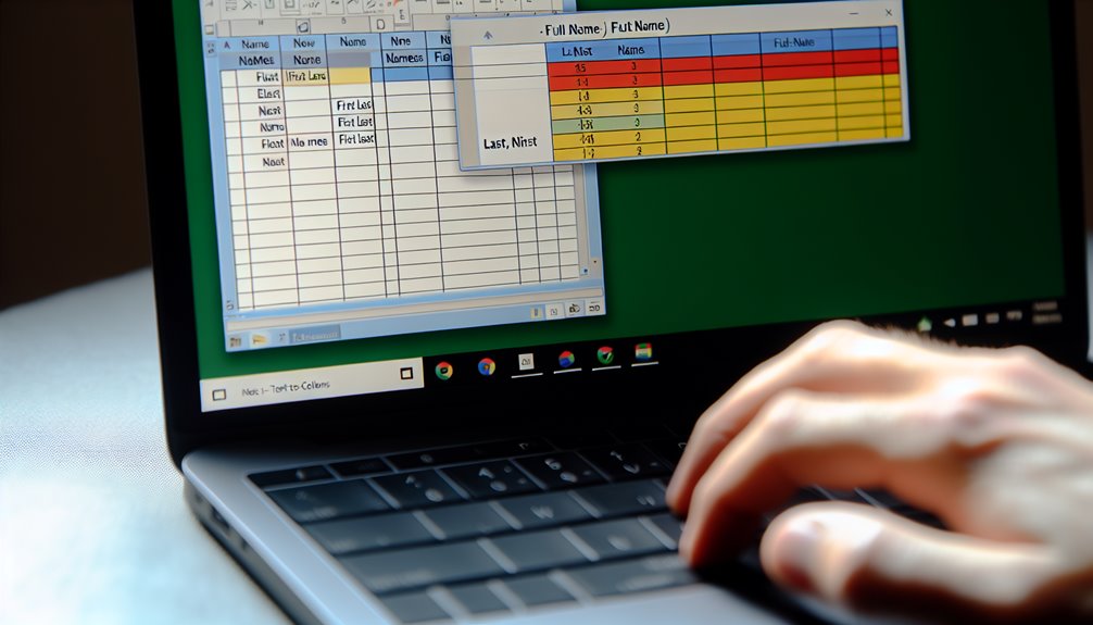 jaa yhdistä nimet sukunimi etunimi ensin