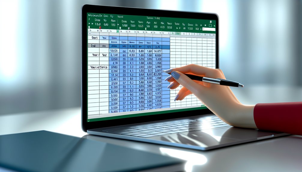 vuosien murto-osaan perustuvat kokonaispalvelusvuodet