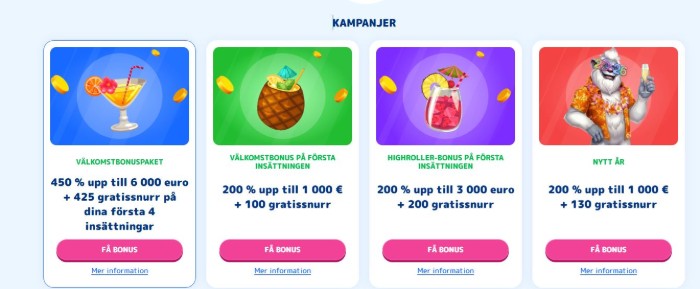 Casino Joy kampanjer