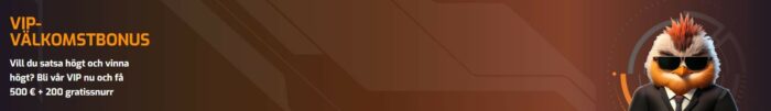Hugo Casino Vip Valcomstbonus 500e +200 gratinssnurr