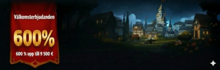 kingdom Casino Välkomsterbjudanden 600 % upp till 9 500 €