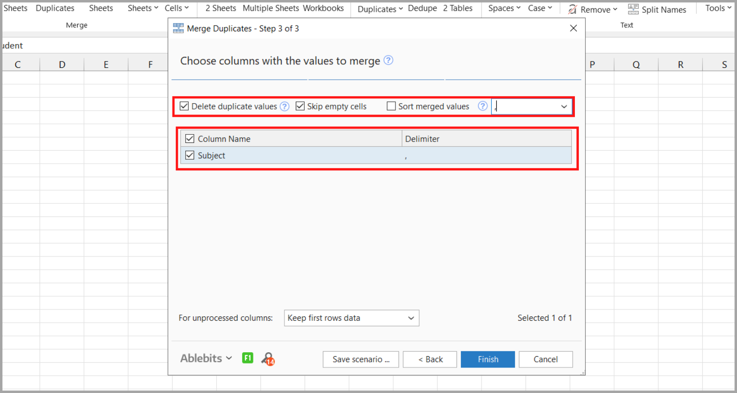 How to Consolidate or Merge Excel Rows While Retaining Data