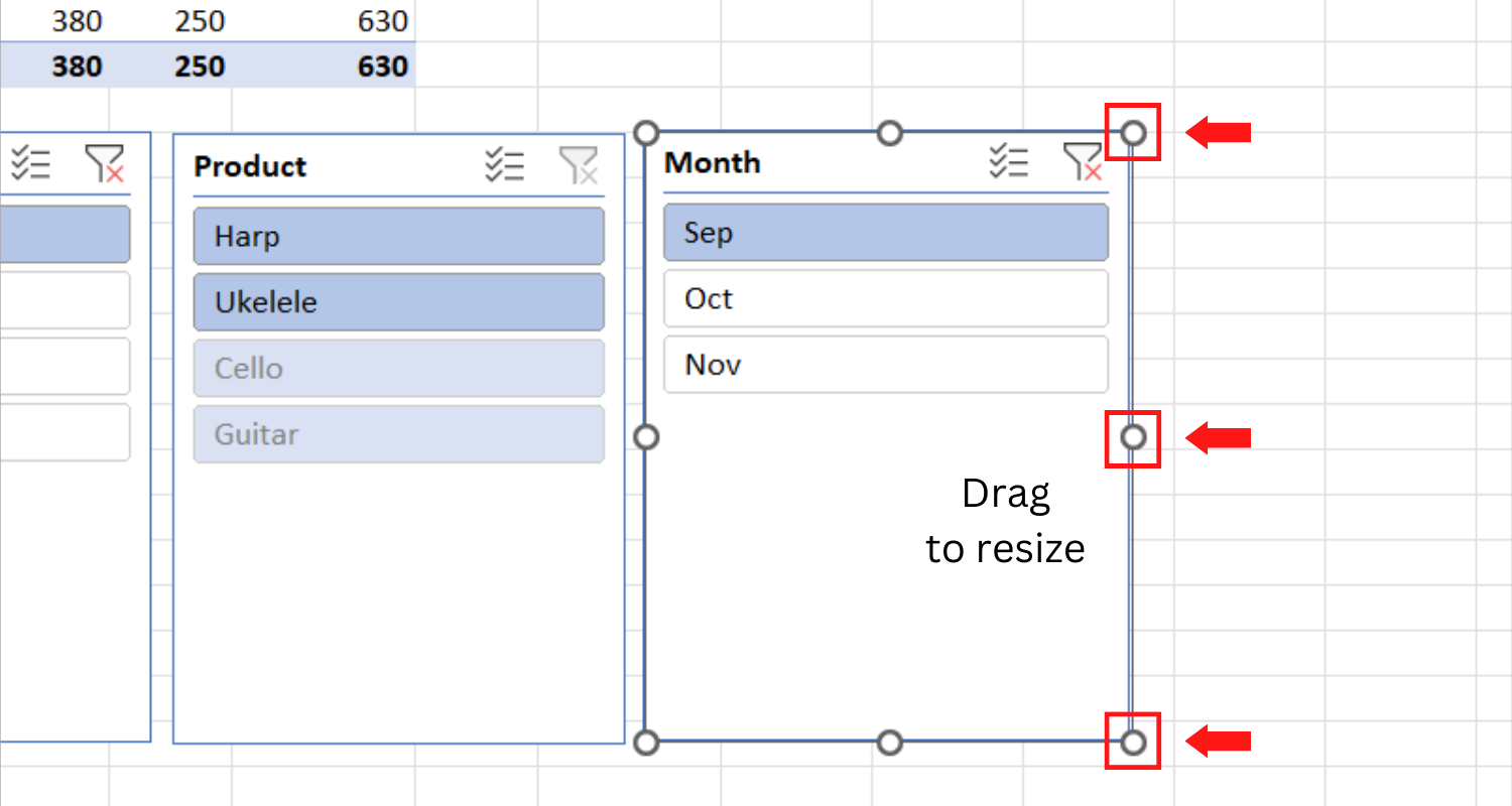Using Slicers in Excel for Charts and Pivot Tables