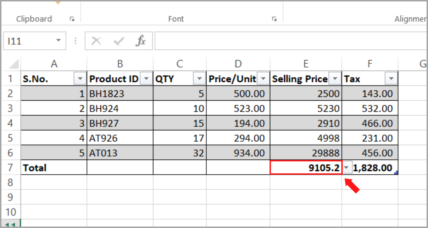 How To Add Total Row In Excel Table Step by Step Guide