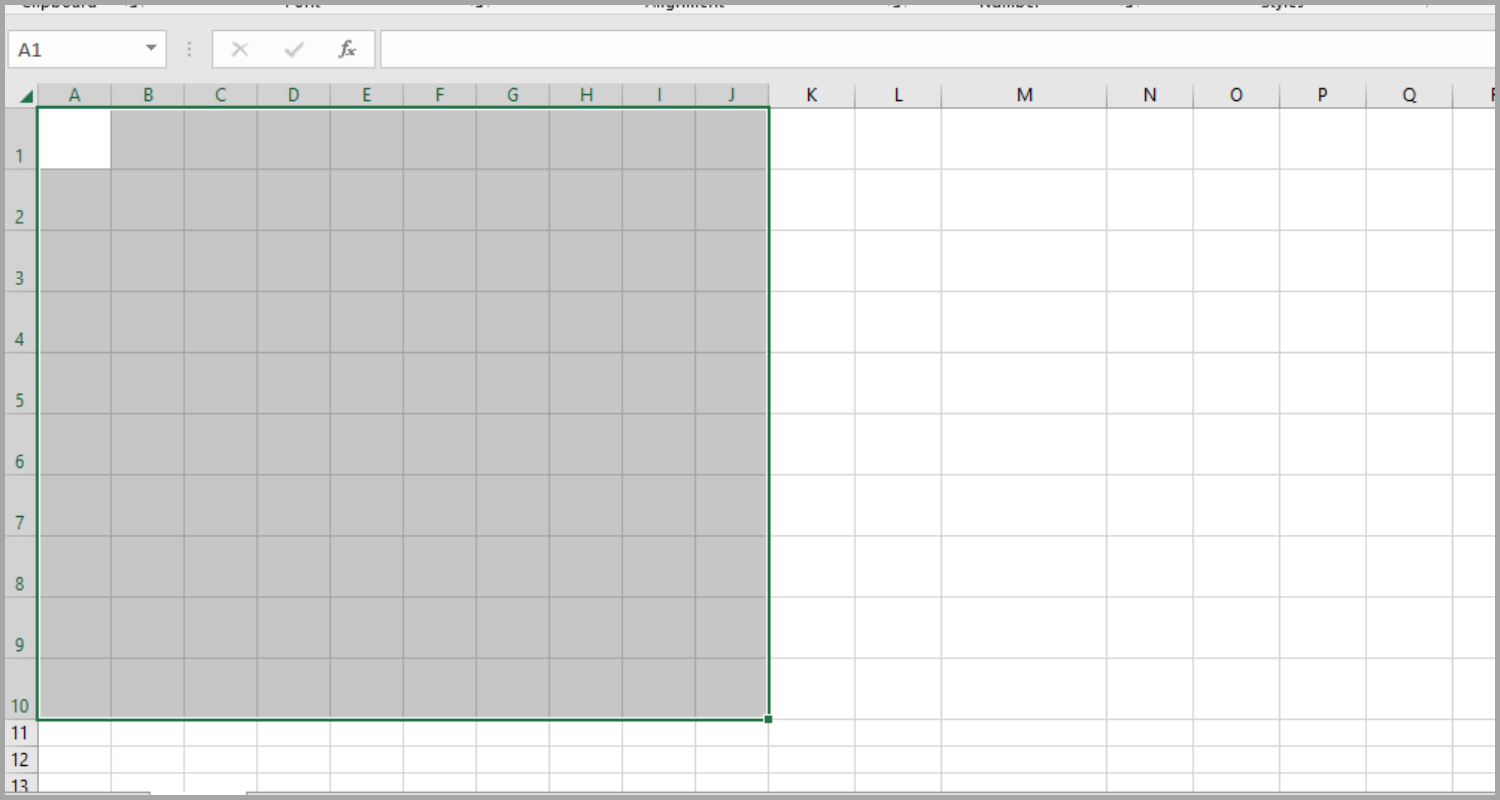 Creating a Waffle Chart in Excel