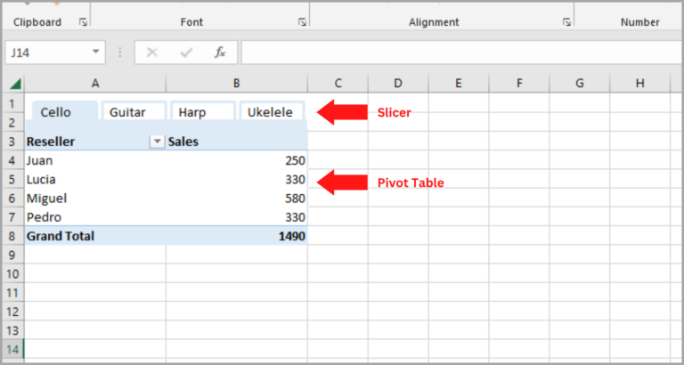Using Slicers in Excel for Charts and Pivot Tables