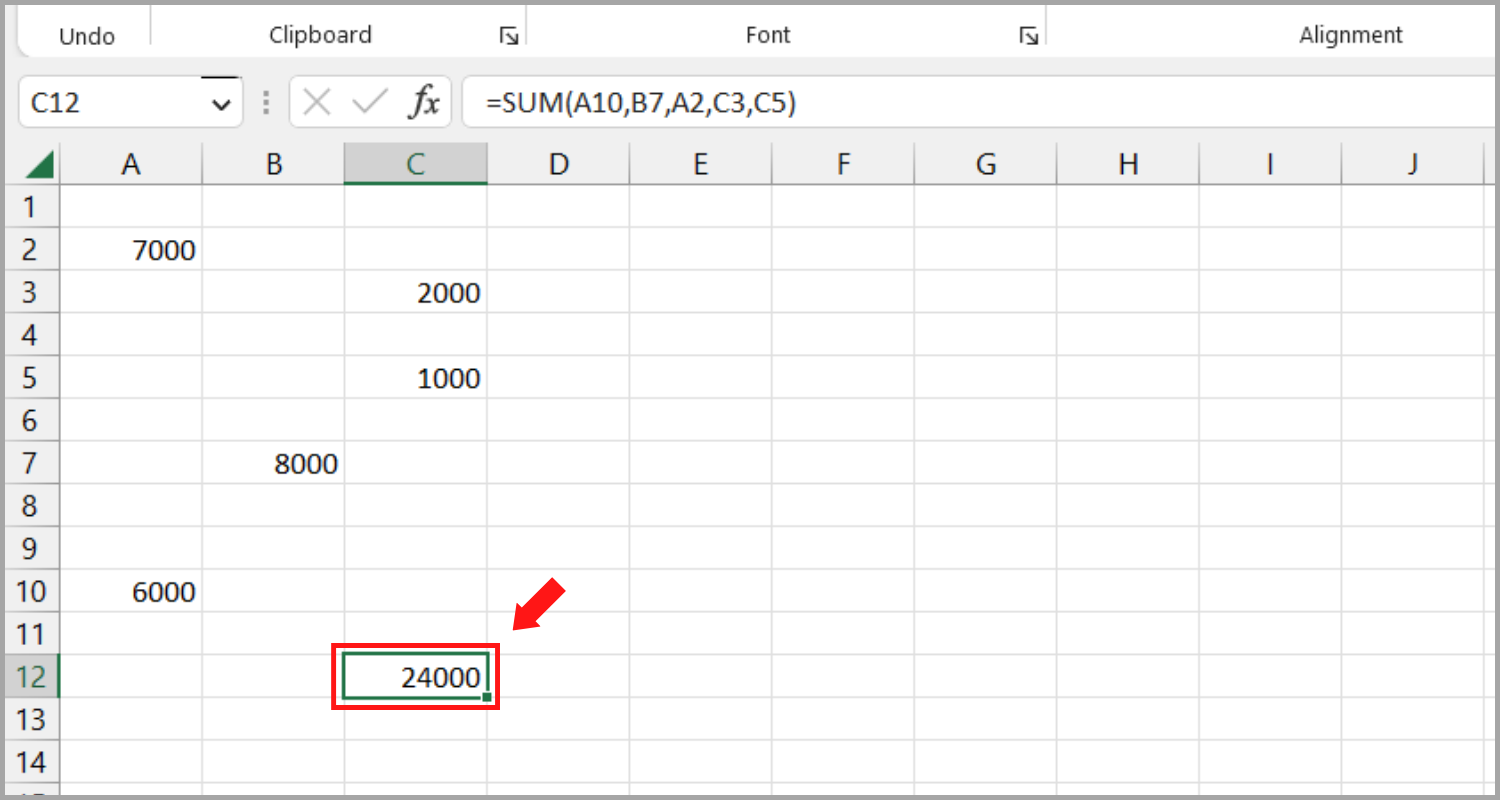 Total of Random Cells in Excel 4 Methods to Calculate