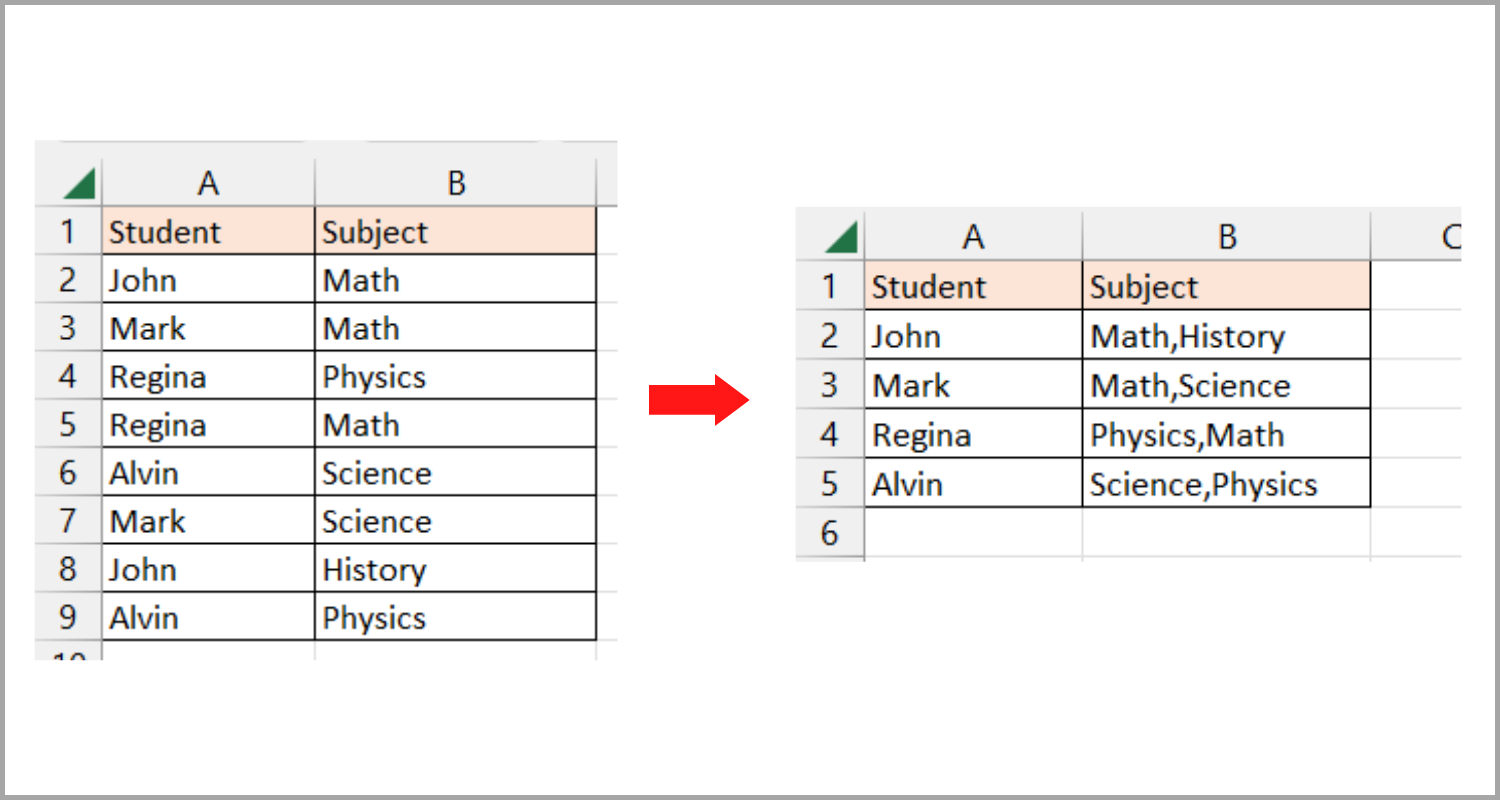How to Consolidate or Merge Excel Rows While Retaining Data