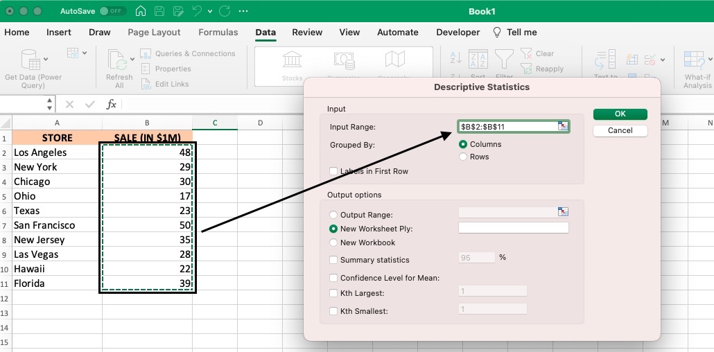 Descriptive Statistics in Excel - How to Guide