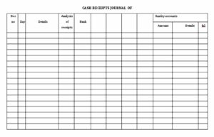Cash Receipts Journal