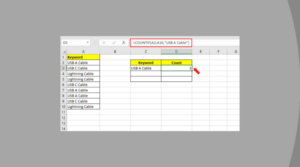 Easy Steps on How to Count The Repetition of A Word:s in Excel