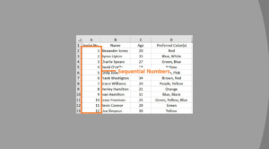 Enter Sequential Numbers in Excel
