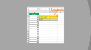 Find a Dataset's Range in Excel