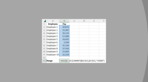 How to Find Range in Excel