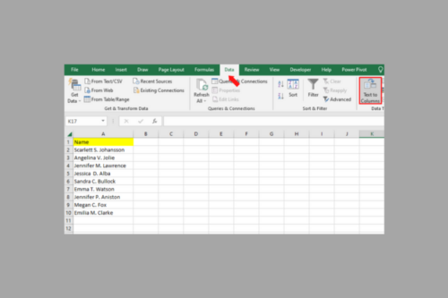 How to Separate Names in Excel 
