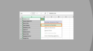 Removing Leading Zeros in Excel