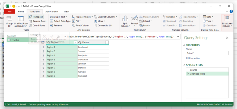 Converting Multiple Rows to a Single Row in Excel - 5 Methods