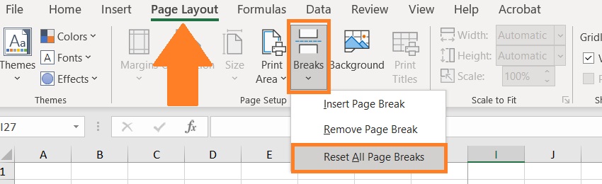 How to Remove Page Breaks in Excel