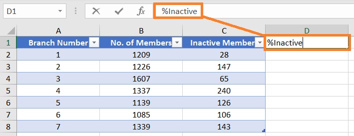 Create a Structured Reference in Excel
